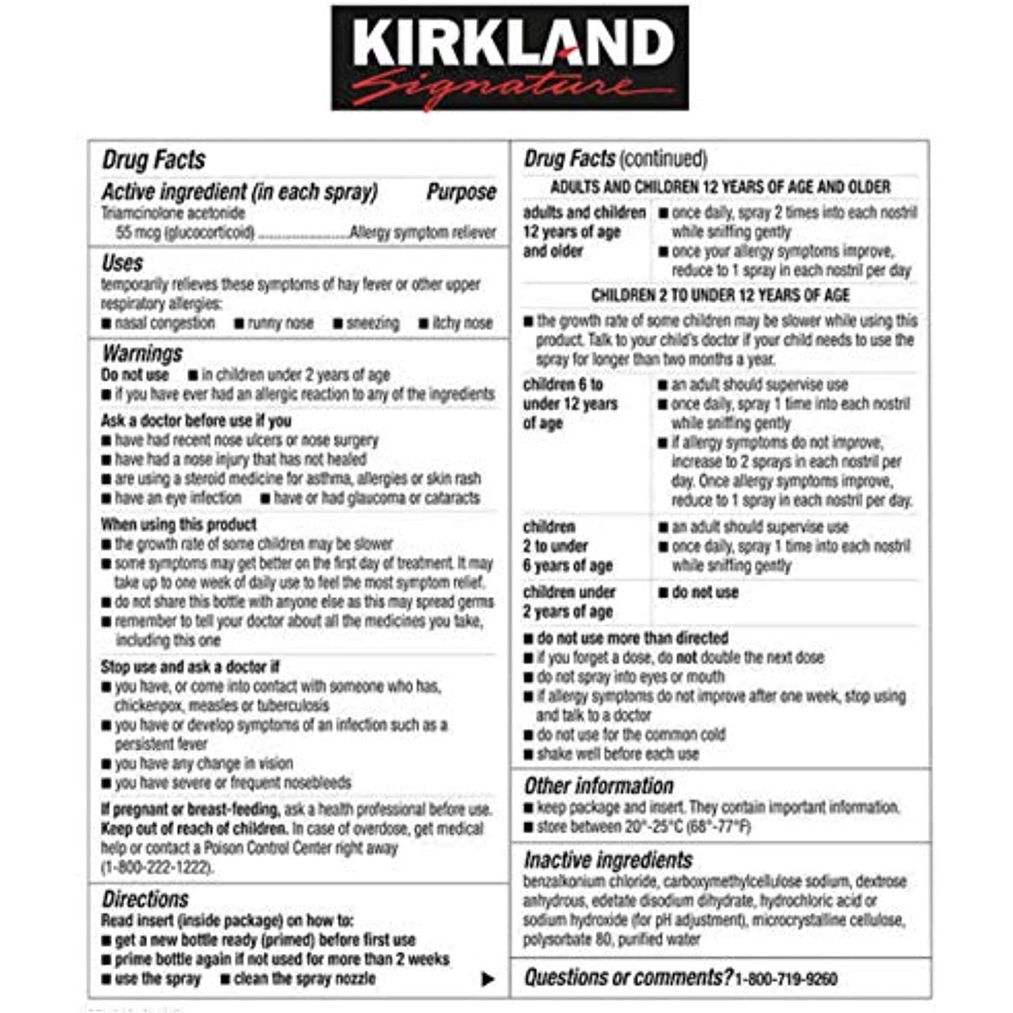 Kirkland Signature Aller-Cort, 3 Bottles