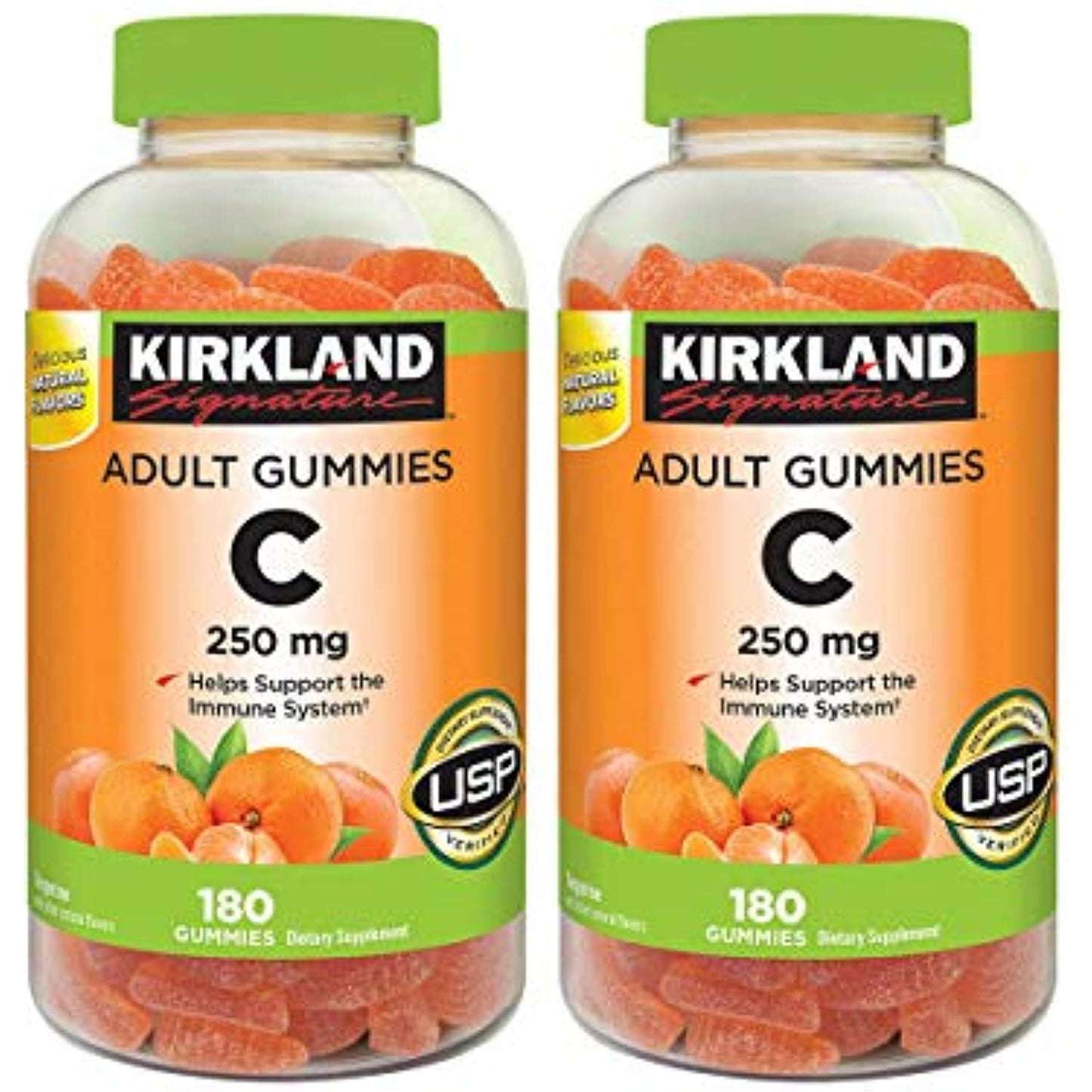 Kirkland Signature AMdFqz Vitamin C 250 mg., 180 Adult Gummies (4 Pack)