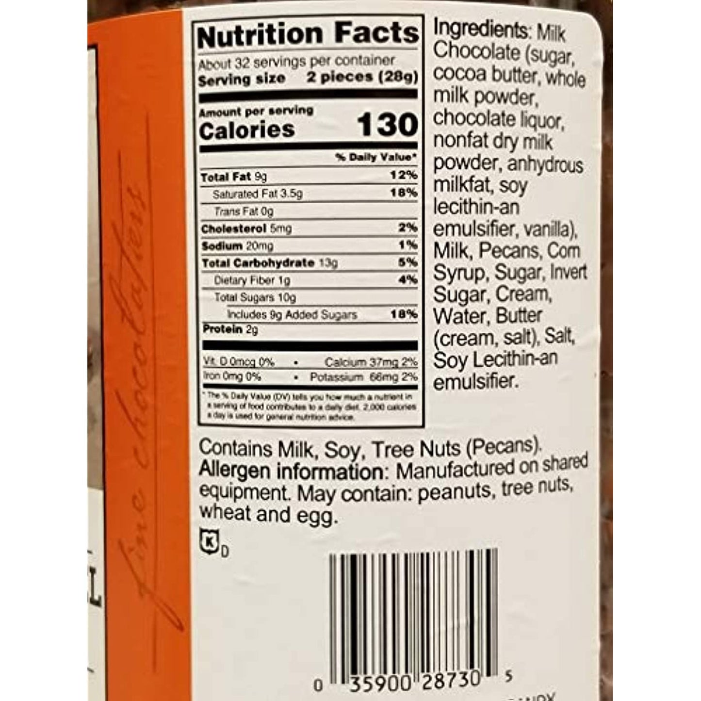 Sanders Milk Chocolate Pecan Caramel Clusters