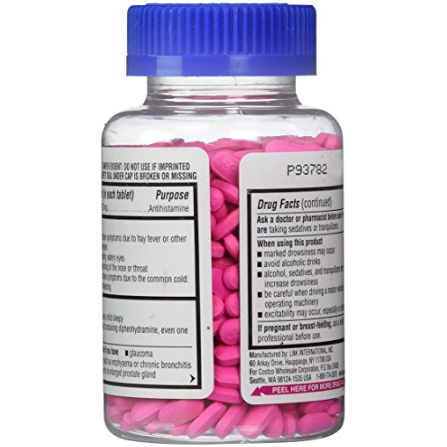 Kirkland Signature Allergy Medicine Diphenhydramine HCI 25 mg - 600 Minitabs