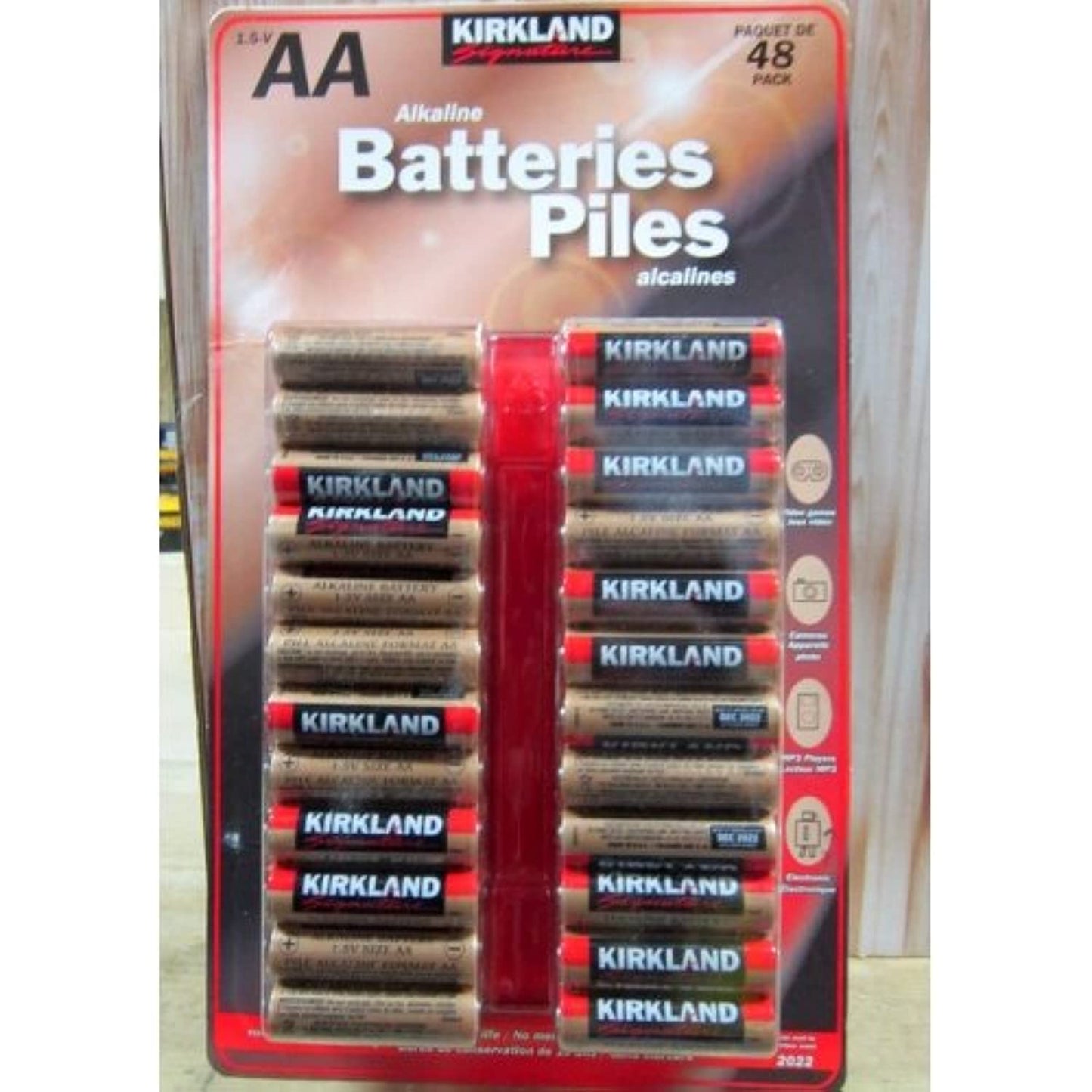 5 Wholesale Lots Kirkland Signature AA Alkaline Batteries, 240 Batteries Total