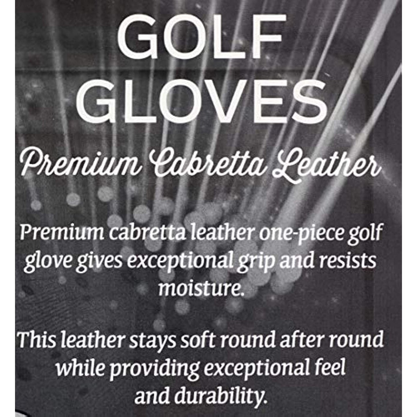 KIRKLAND SIGNATURE Golf Gloves Premium Cabretta Leather, Medium-Large, 4 Pack
