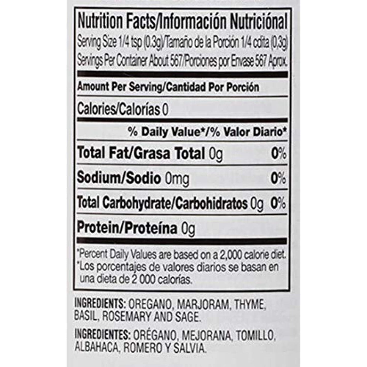 Tone's Italian Seasoning - Classic Blend of Herbs (6 oz)