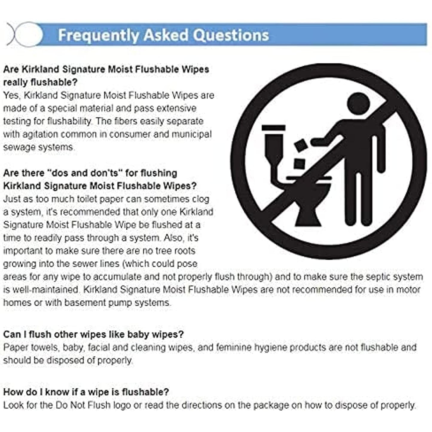 Kirkland Signature Moist Flushable Enhanced Cleansing & Freshness Ultra Soft Hypoallergenic Plant-Based Wipes - 632 Count