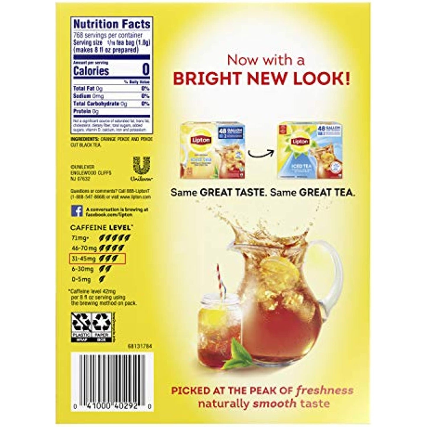 Lipton Gallon-Sized Iced Tea Bags for Christmas Party, 48 ct