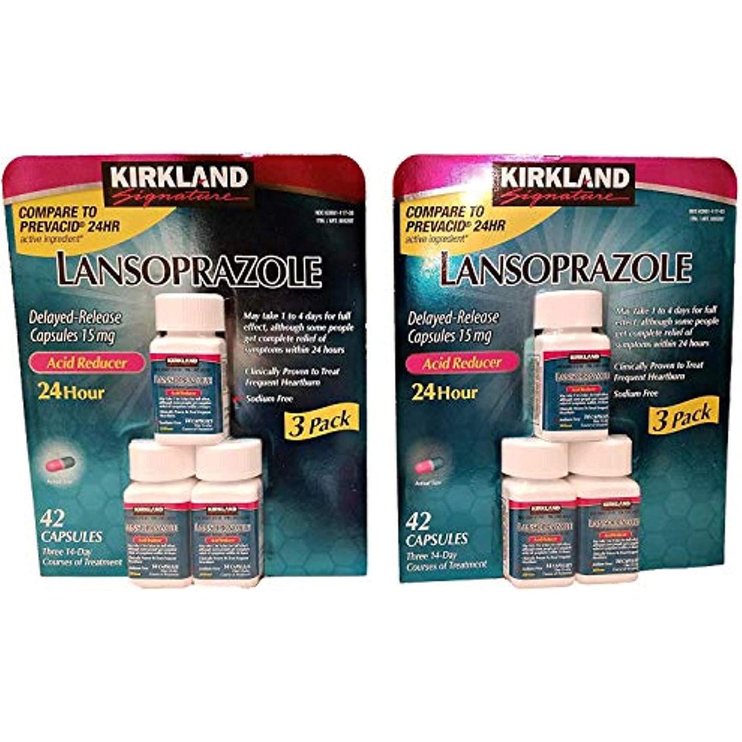 Kirkland Lansoprazole 3 Pack Delayed-Release Total 84 Capsules
