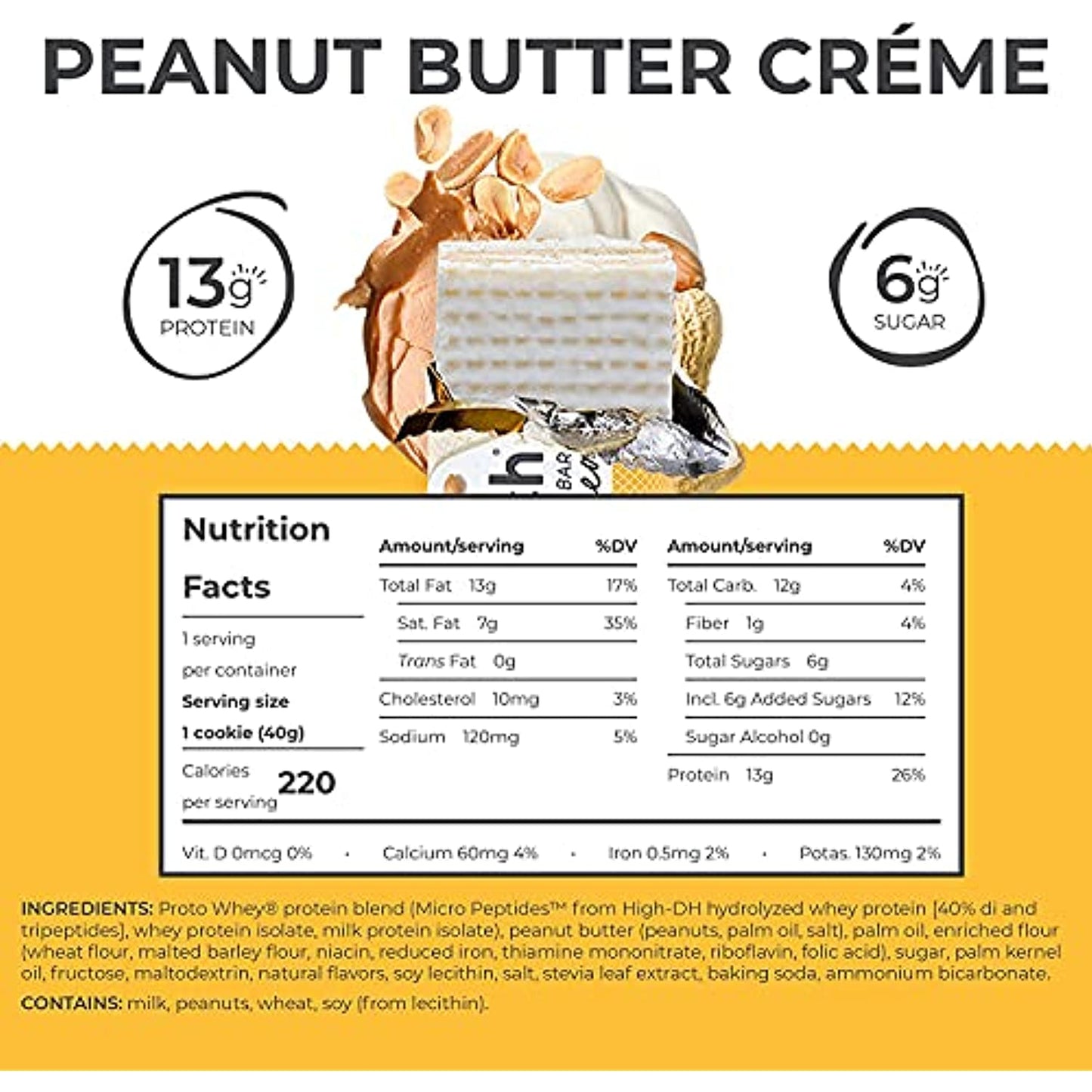 Bionutritional Research Group Power Crunch Bar Peanut Butter Creme 12 Bars ( Value Bulk Multi-pack)