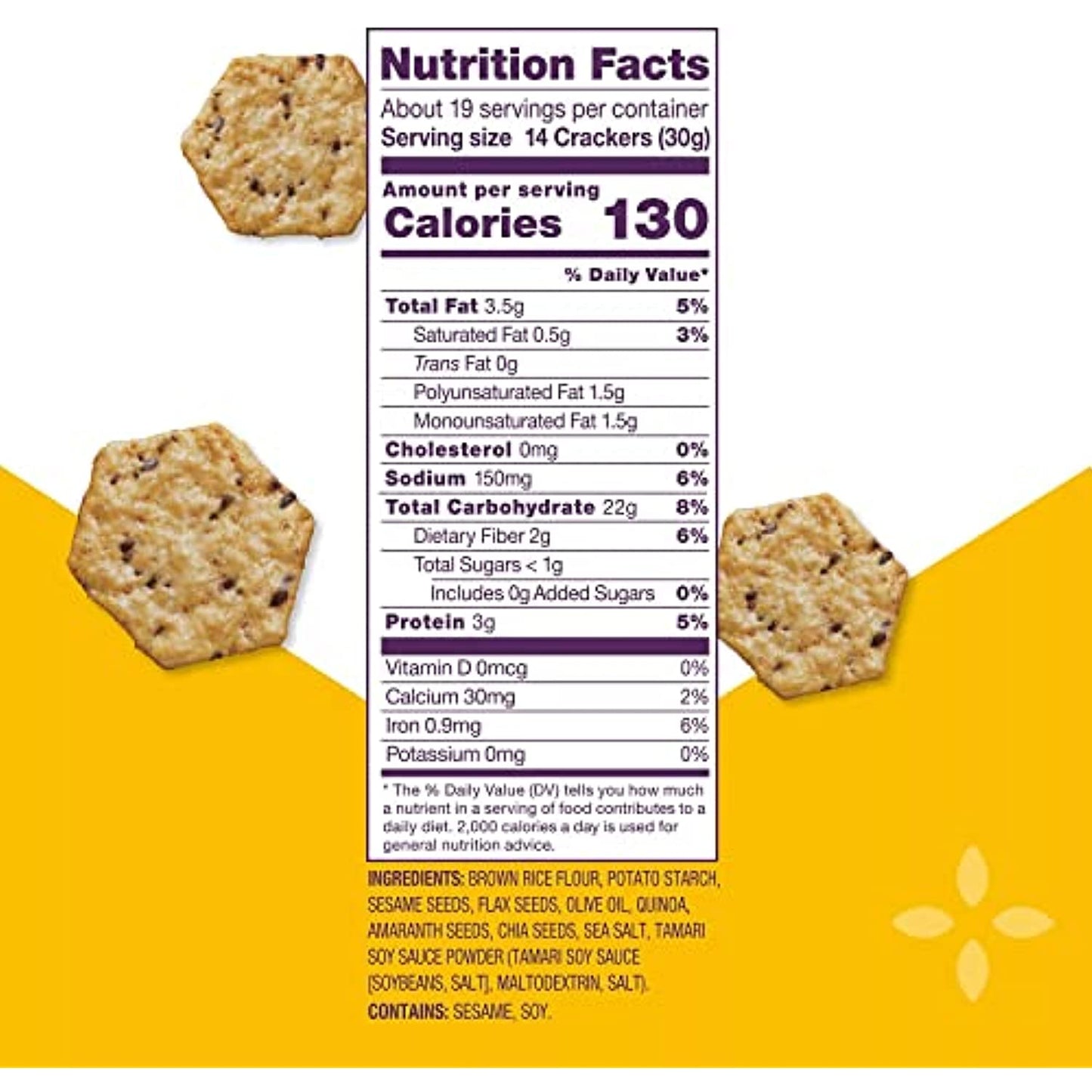 Crunch Master 5 Seed Multi-Grain Cracker with Olive Oil (5 oz., 4 pk.)