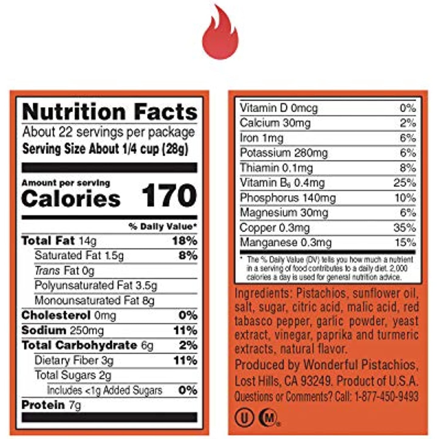 Wonderful Pistachios, No Shells, Chili Roasted Nuts, 22 Ounce Resealable Pouch