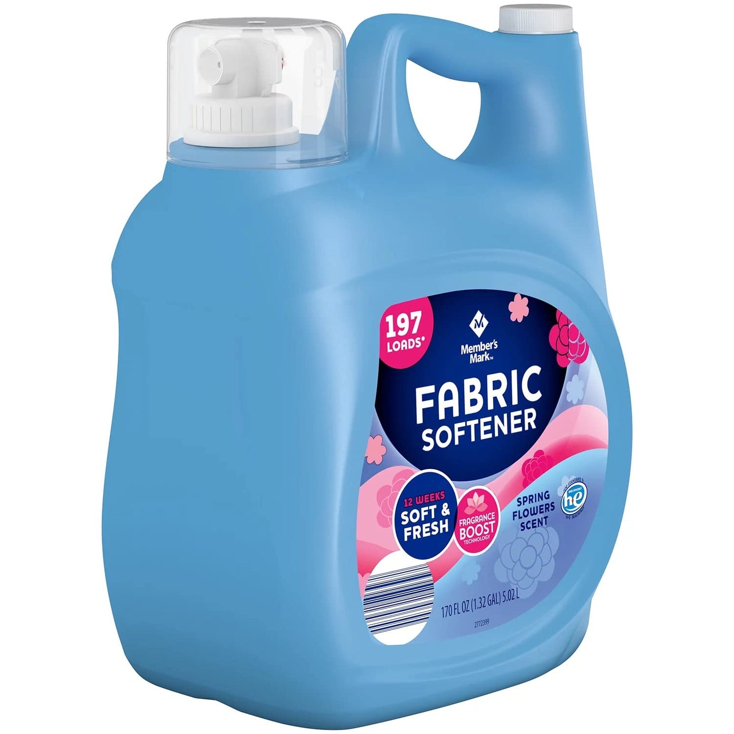 Member's Mark Liquid Fabric Softener, Spring Flowers (170 Ounce)
