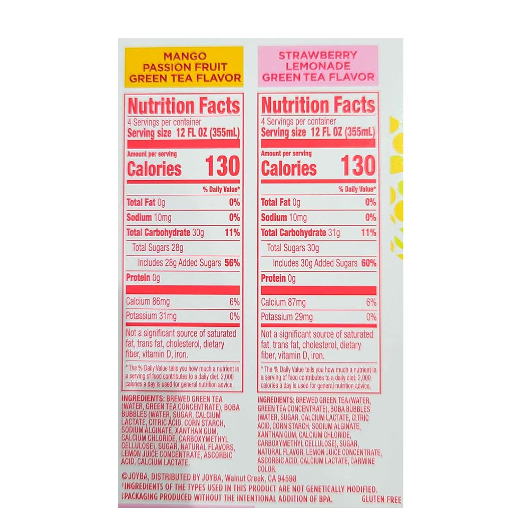 Joyba Bubble Tea - 8 Count - 12 fl oz