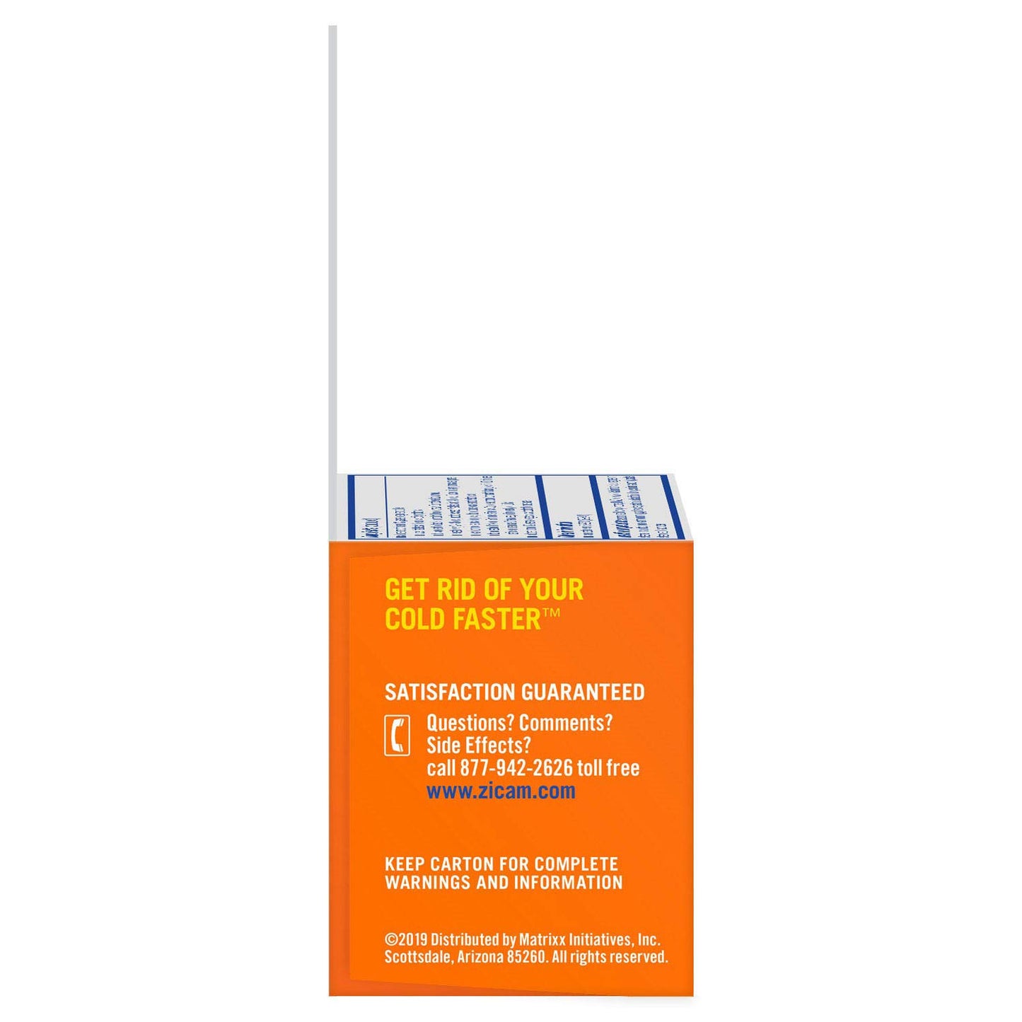Zicam Zinc Cold Remedy RapidMelts Quick-Dissolve Tablets Citrus Flavor 56ct