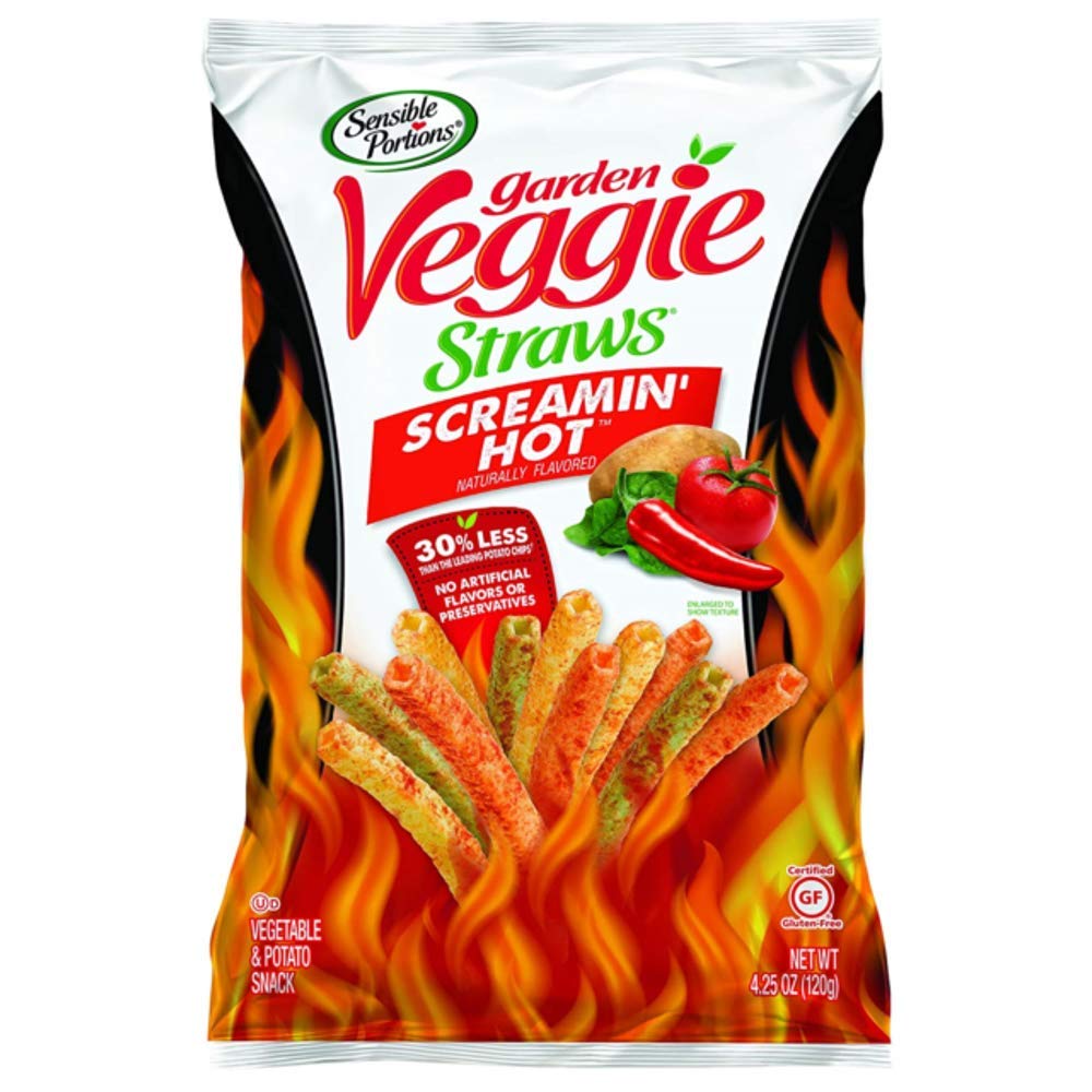 Sensible Portions Garden Veggie Straws Screamin� Hot