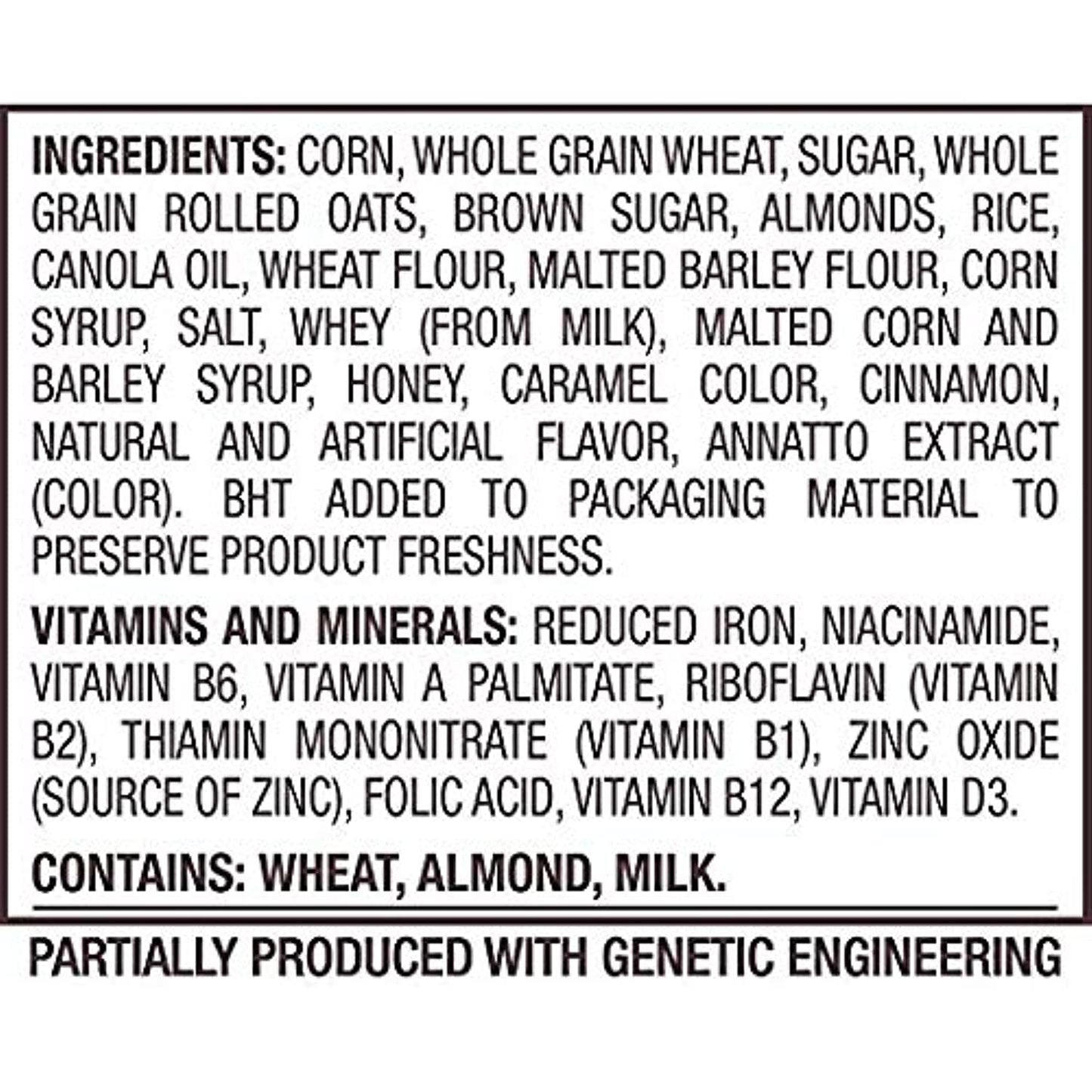 Honey Bunches of Oats Almonds Cereal | Healthy | Nutty | Delicious | 2 Bags 48.0 OZ (1.36kg)|