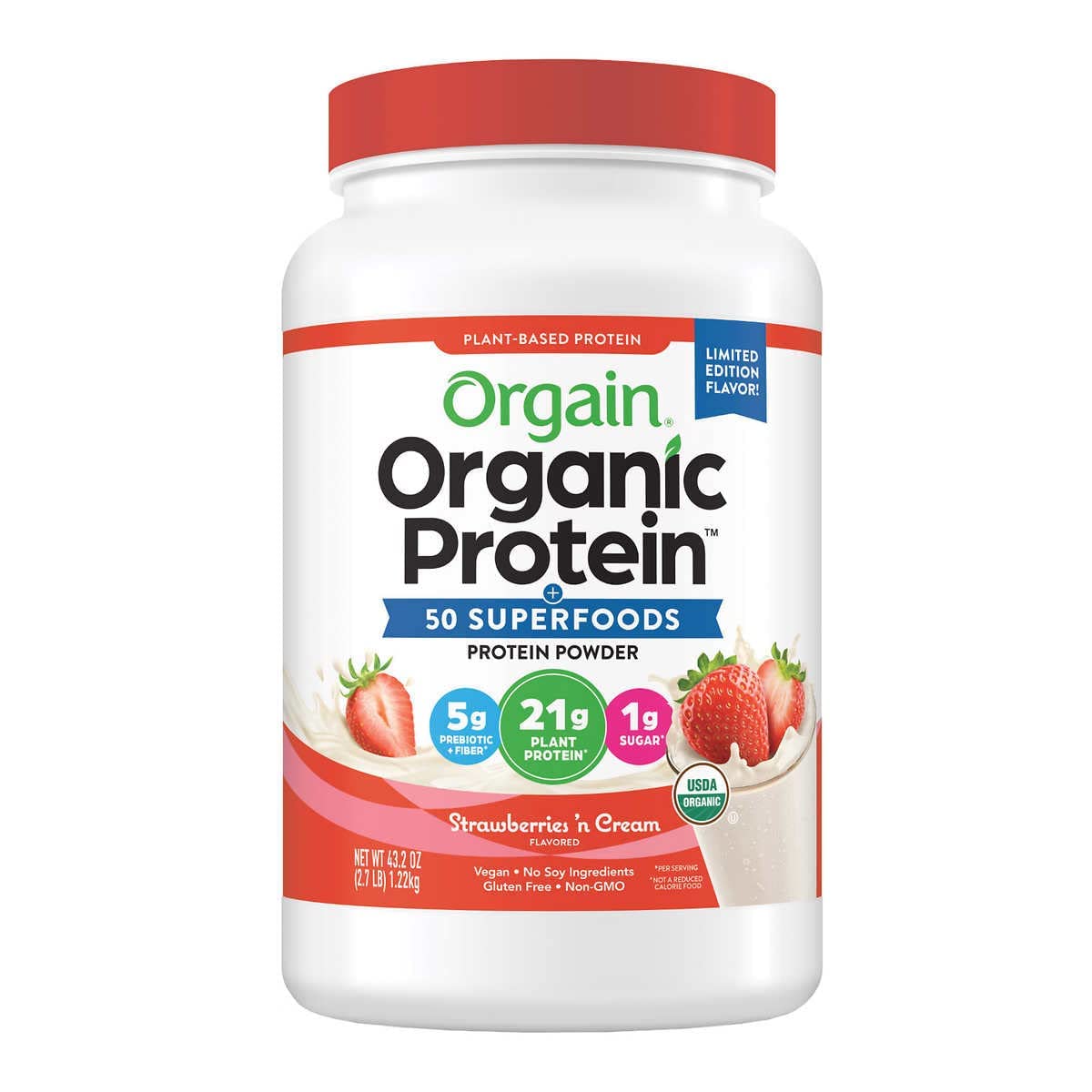 Orgain Protein & Superfoods Strawberries N' Cream (2.7 LBS)