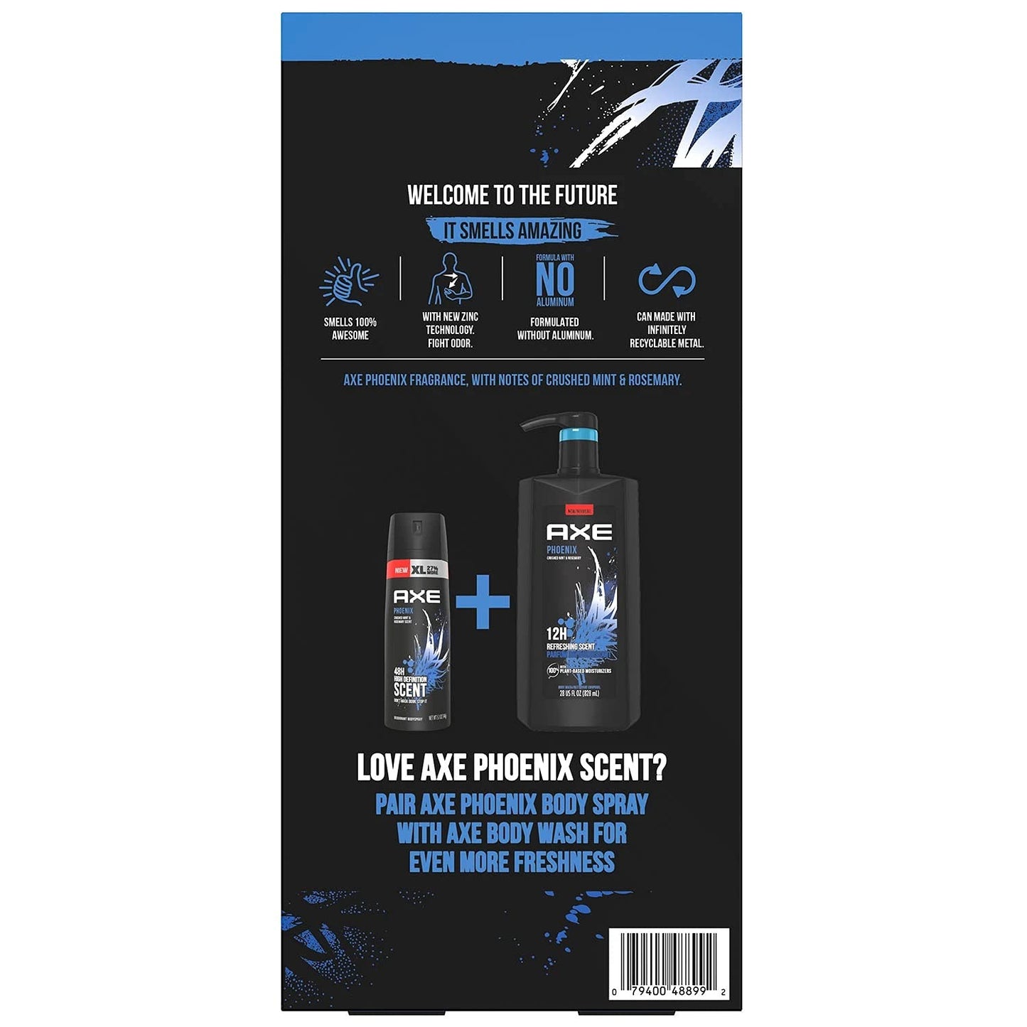 AXE Dual Action Body Spray Deodorant Phoenix, 5.1 Ounce (Pack of 3)