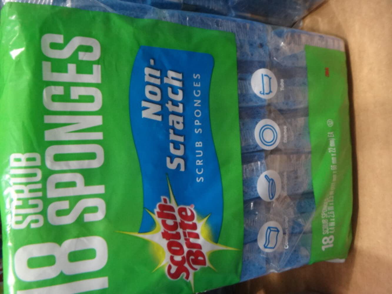 Scotch -Brite Non Scratch Scrub sponges - 21 Pack - Individually Wrapped