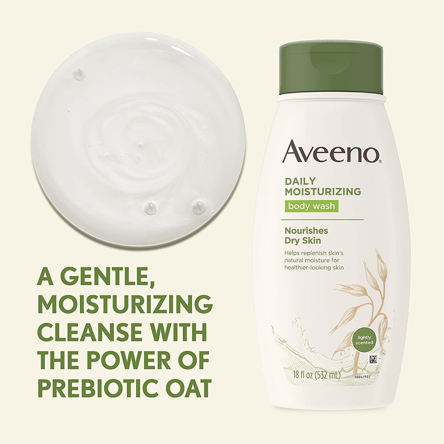 Aveeno Active Naturals Body Wash - Daily Moisturizing - Net Wt. 33 FL OZ (975 mL) Per Bottle - Pack of 2 Bottles