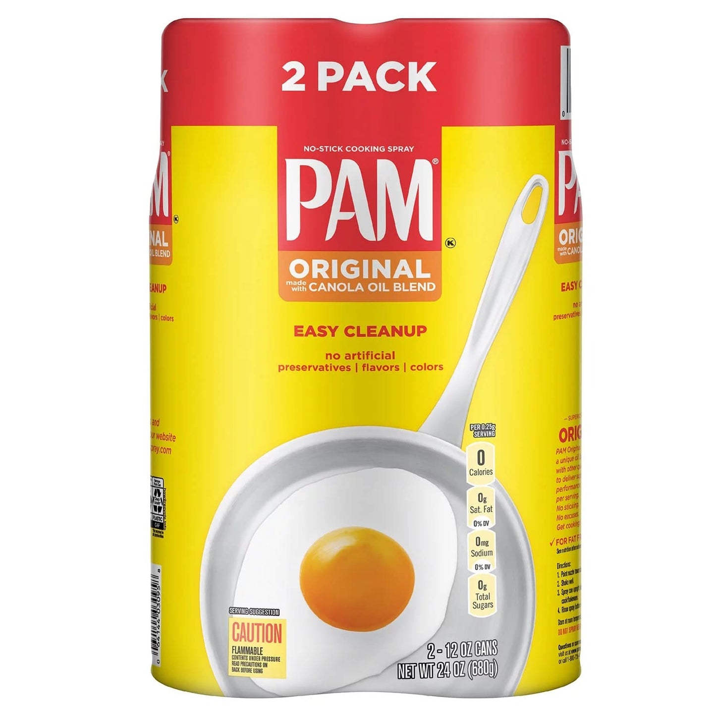 Pam No Stick Canola Cooking, 24-Ounce