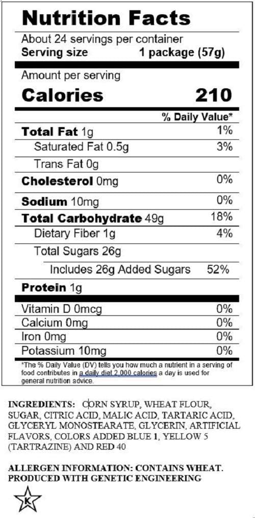 Sour Punch Straws, Rainbow Fruit Flavors, Chewy Sweet & Sour Candy, 2oz Tray (24 Pack)