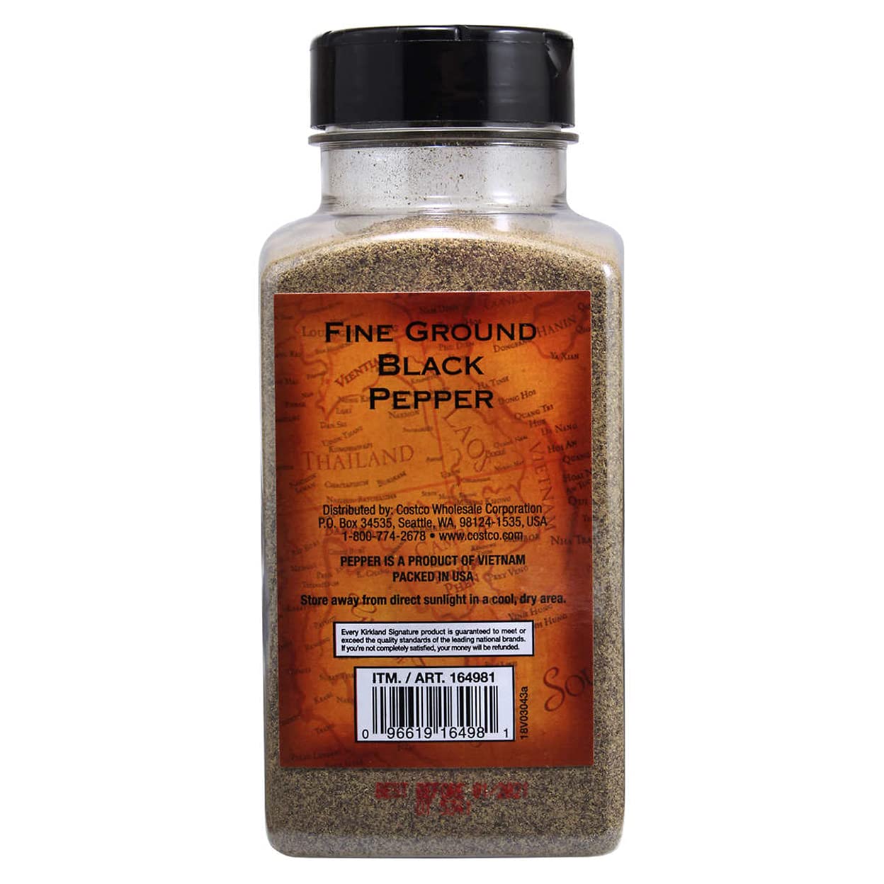 Kirkland Fine Ground Black Pepper, 348 Gram