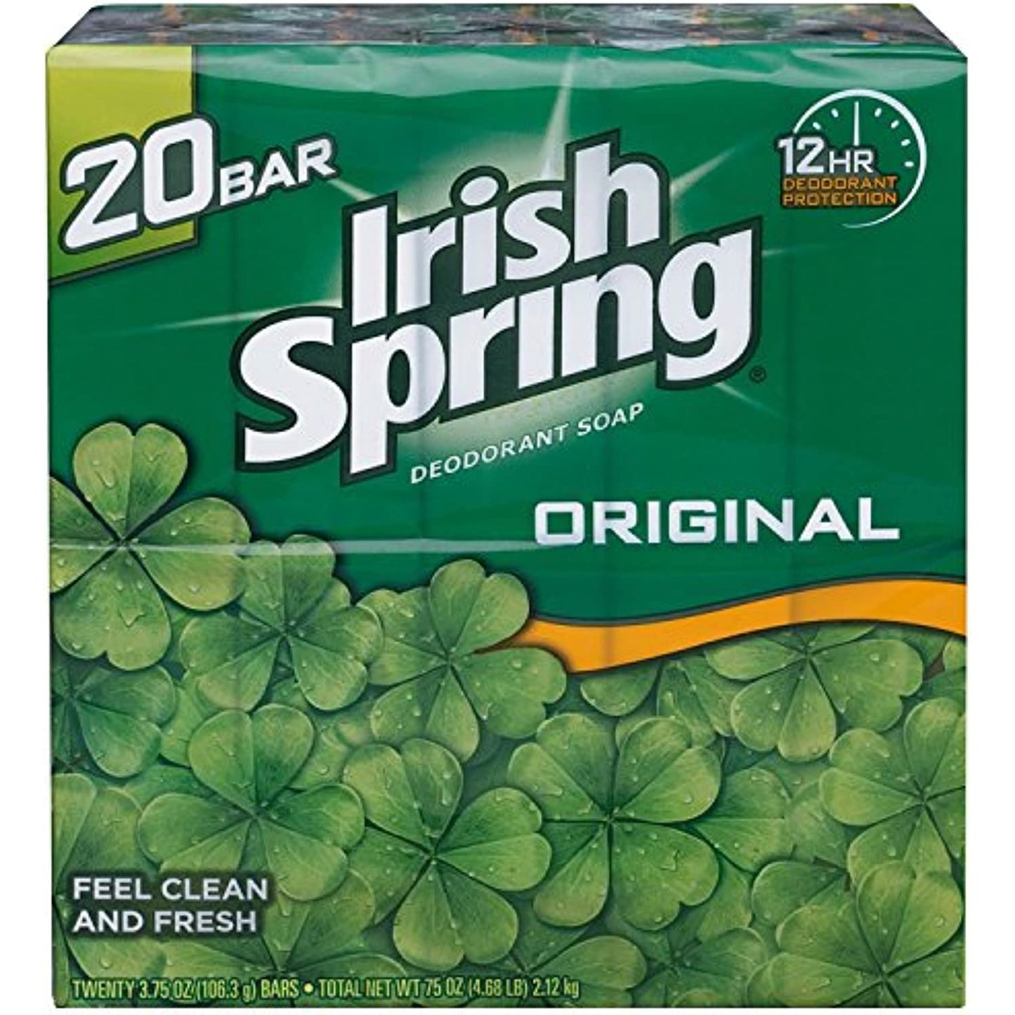 Irish Spring Deodorant Soap Original Scent - 20 ct