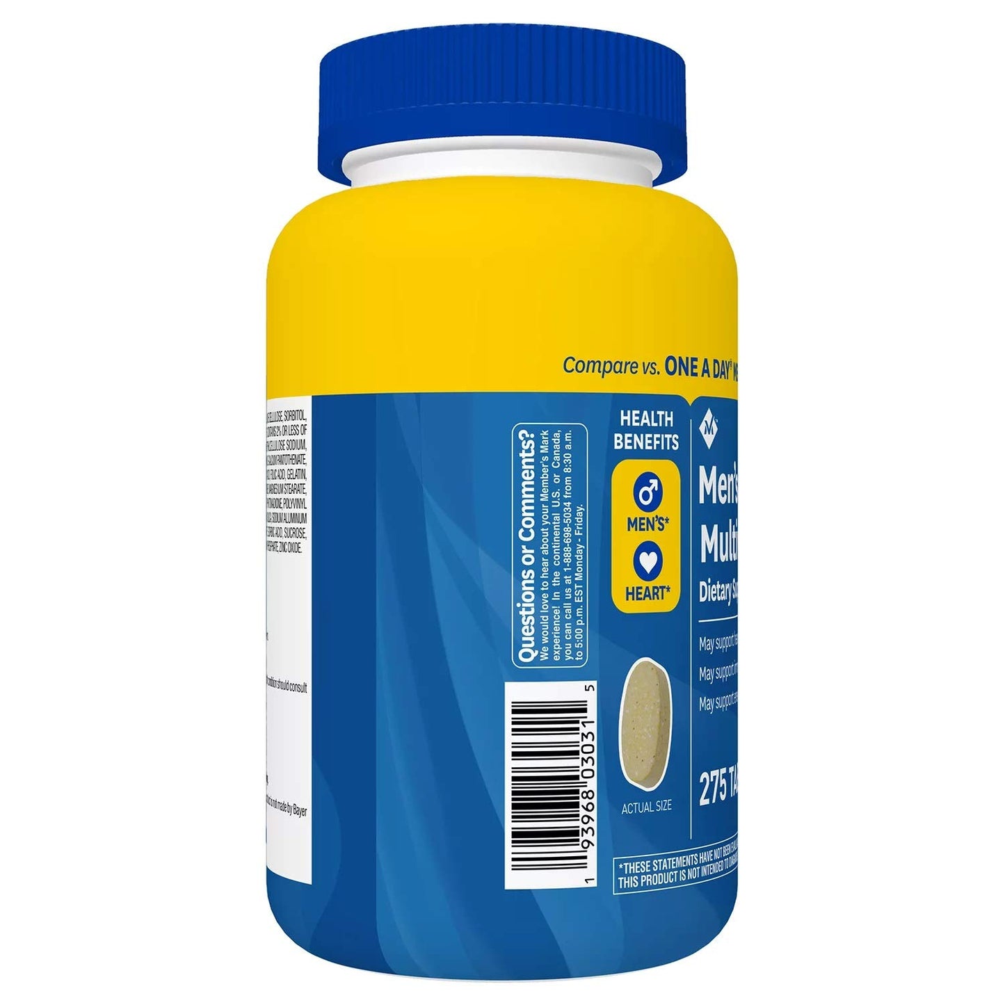 Member's Mark Men's Daily Multivitamin (275 ct.)