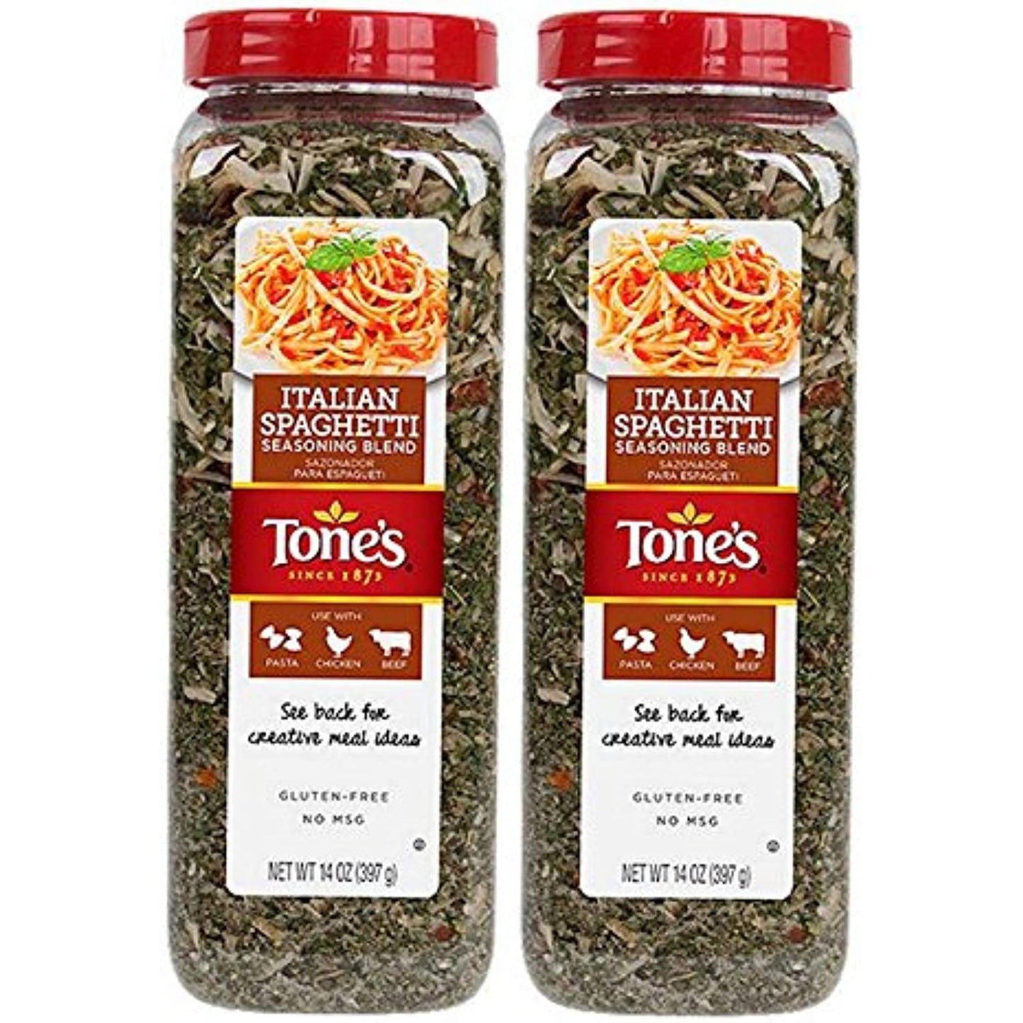 Pack of 2 Italian Spaghetti Seasoning Blend 14 Oz Each