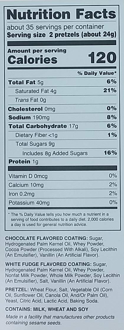 Utz Chocolate & White Fudge Flavored Pretzels 24 Oz,, ()