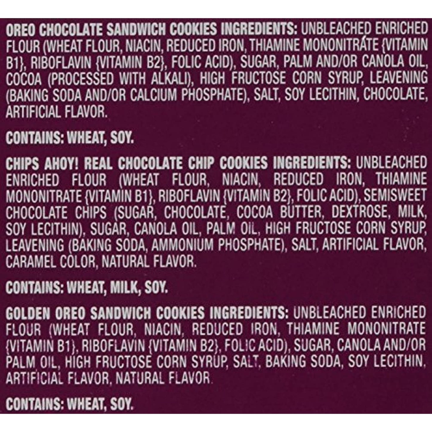 Nabisco Cookie Variety Pack, 60 Count