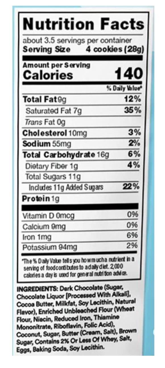 Thinster's Dark Chocolate Coconut Cookie Thins 18 Ounce