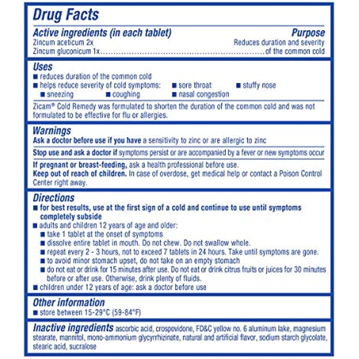 Zicam Cold Remedy RapidMelts Citrus Flavor Quick Dissolve Tablets, 56 Counts, Homeopathic Pre-Cold Medicine for Shortening Colds (Pack of 2) vnq!LEU