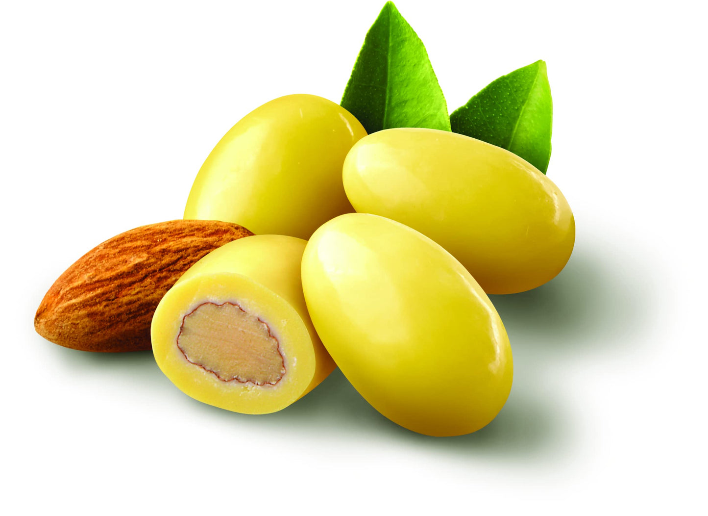 Sconza Lemoncello Lemon Cream & White Chocolate Almonds | Inspired by Italy's Lemon Groves | Made in the USA | Pack of 1 (24 Ounce)