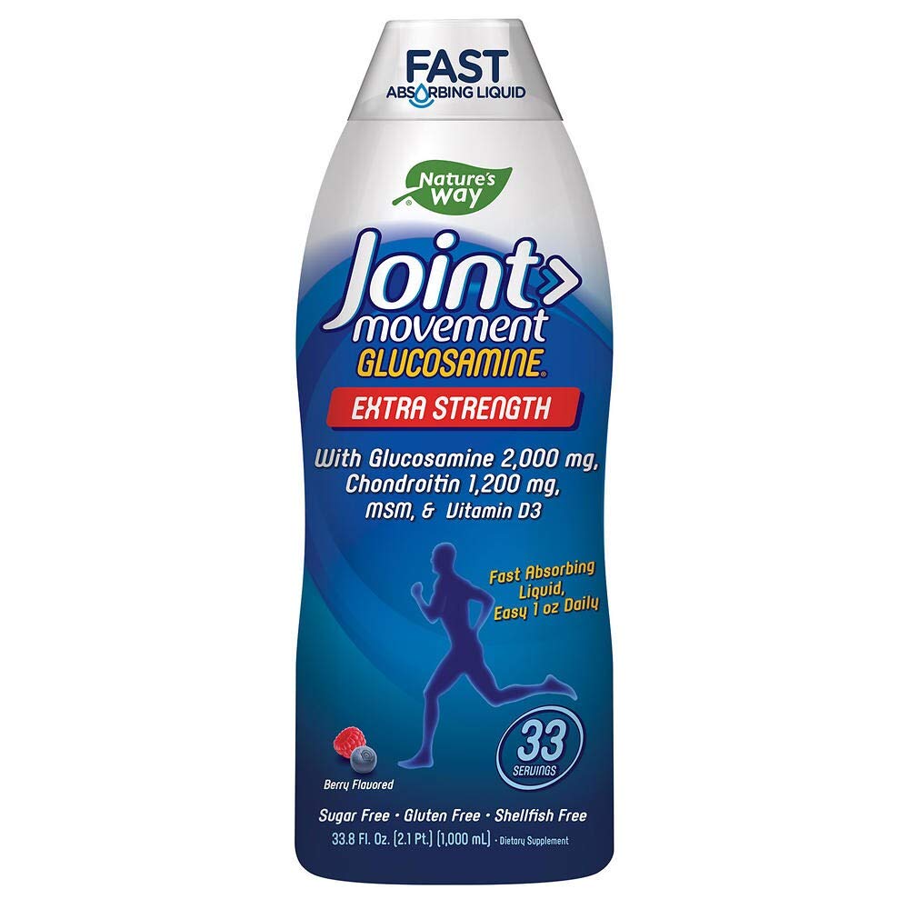 Wellesse Joint Movement Glucosamine With Chondroitin & Msm GreatItems, Liquid,Tablet, 2Pack (33.8 fl oz )