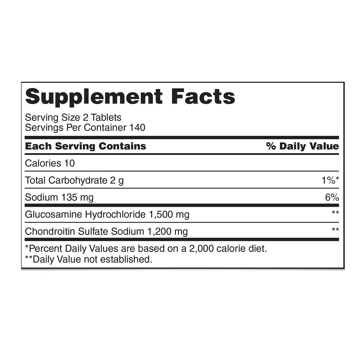 Kirkland Signature Glucosamine HCI 1500 mg and Chondroitin Sulfate 1200 mg, 280 Tablets