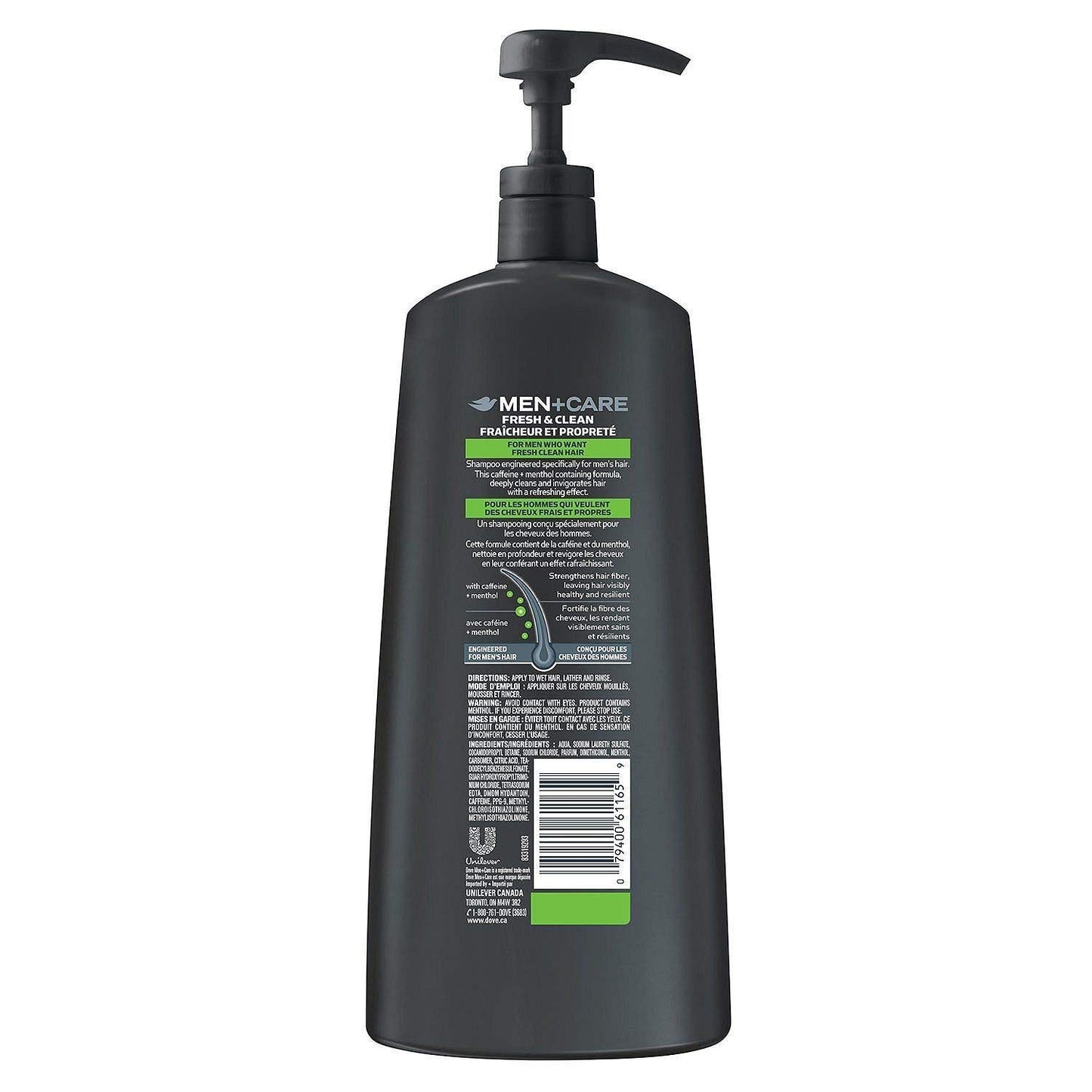 Dove Men+Care 2 in 1 Shampoo and Conditioner, Fresh and Clean (40 oz Club Size)