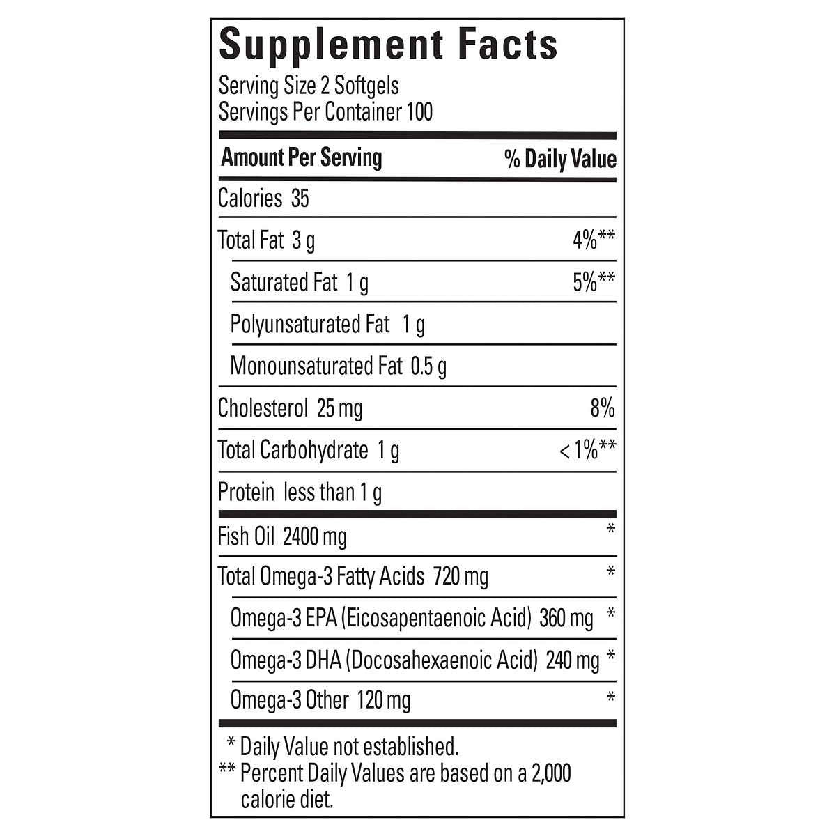 2 x 200Pk Nature Made Fish Oil 1200 mg Softgels Omega 3