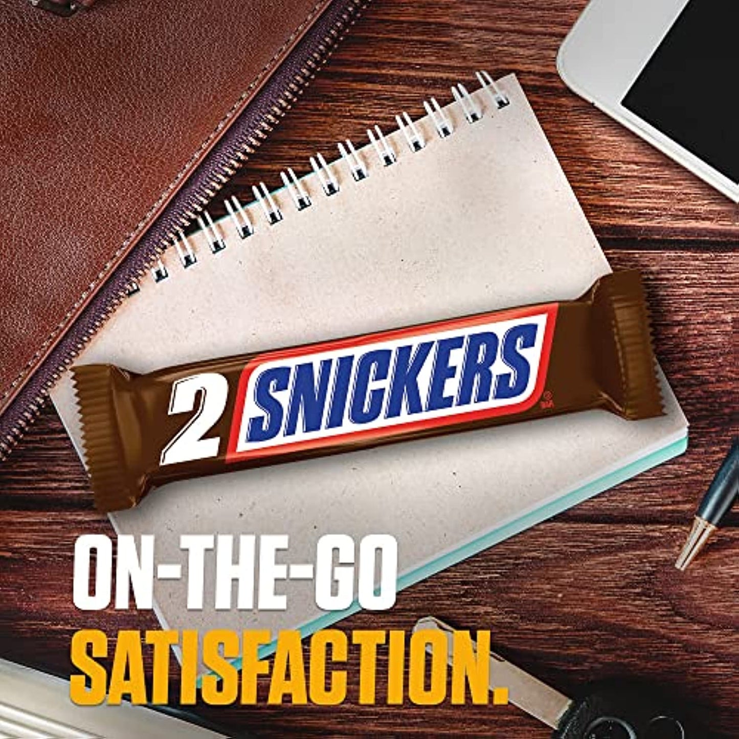 SNICKERS Sharing Size Chocolate Candy Bars 3.29-Ounce Bar 24-Count Box