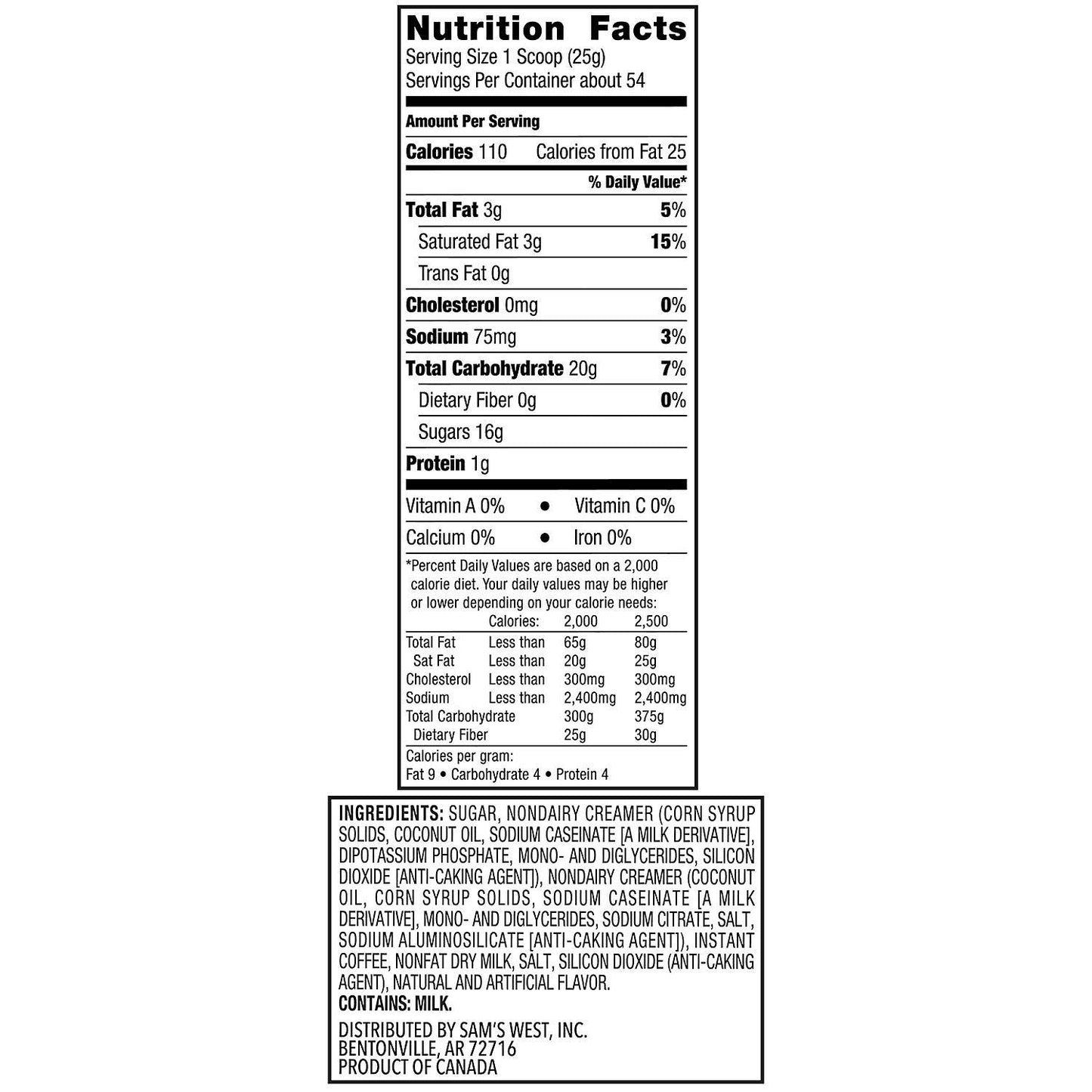 Member's Mark French Vanilla Cappuccino Beverage Mix (48 oz.) AS