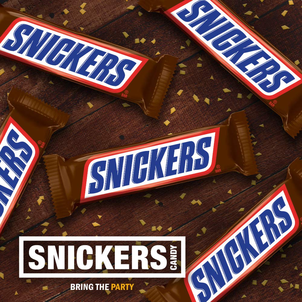 SNICKERS Full Size Bulk Milk Chocolate Candy Bars, 1.86 Ounce (Pack of 48)
