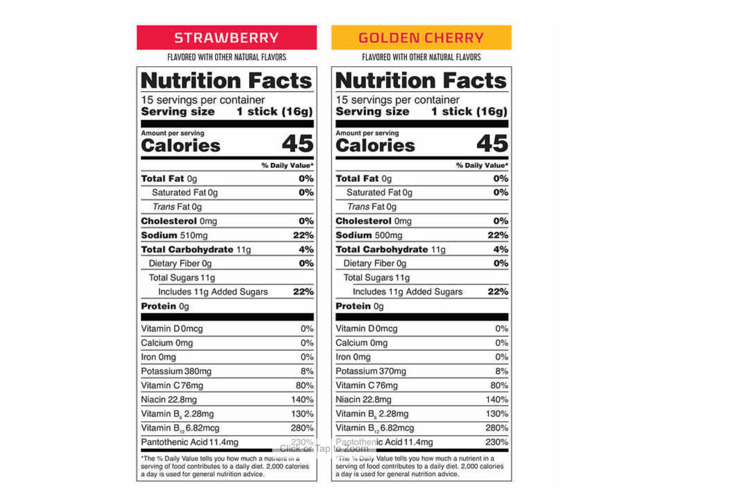 Liquid I.V. Hydration Multiplier, 30 Individual Serving Stick Packs in Resealable Pouch Flavor : Golden Cherry & Strawberry (1)