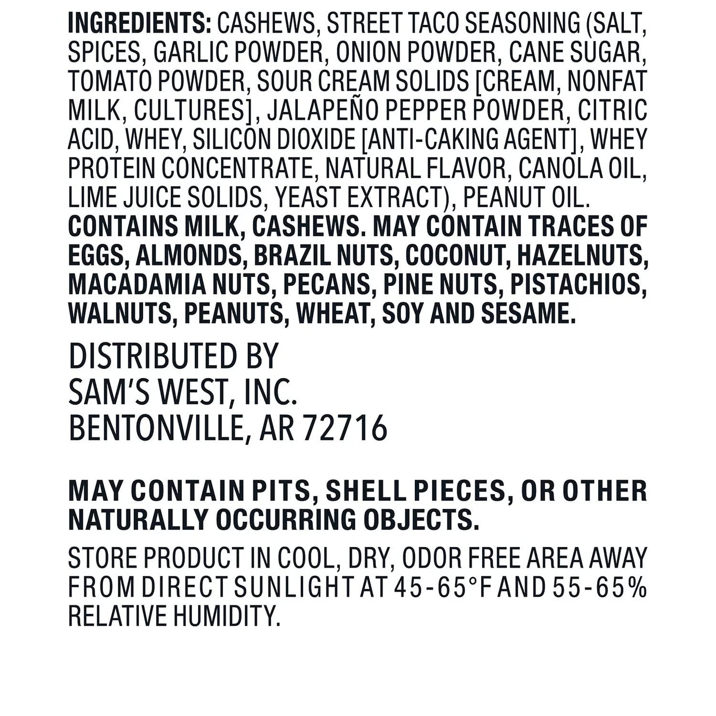 Member's Mark Street Taco Flavored Cashews (20 Ounce)