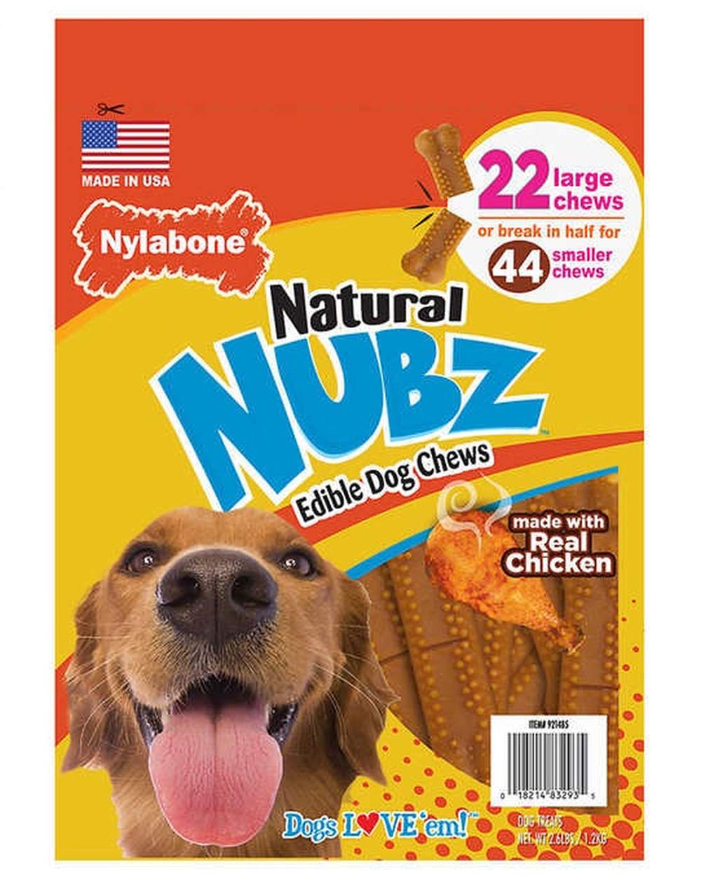 NUBZ Dog Chews, 22-Count, 2-Pack