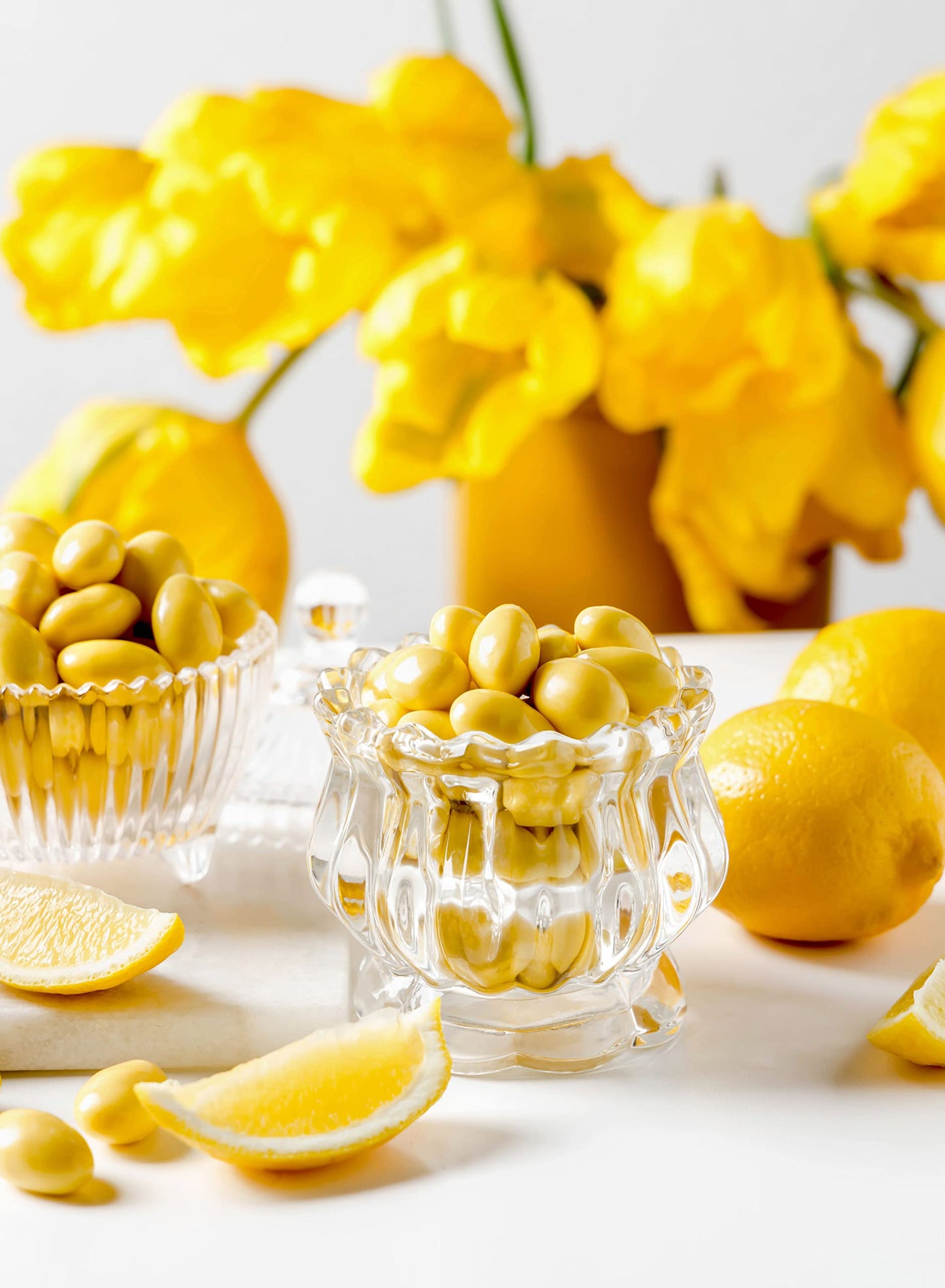Sconza Lemoncello Lemon Cream & White Chocolate Almonds | Inspired by Italy's Lemon Groves | Made in the USA | Pack of 1 (24 Ounce)