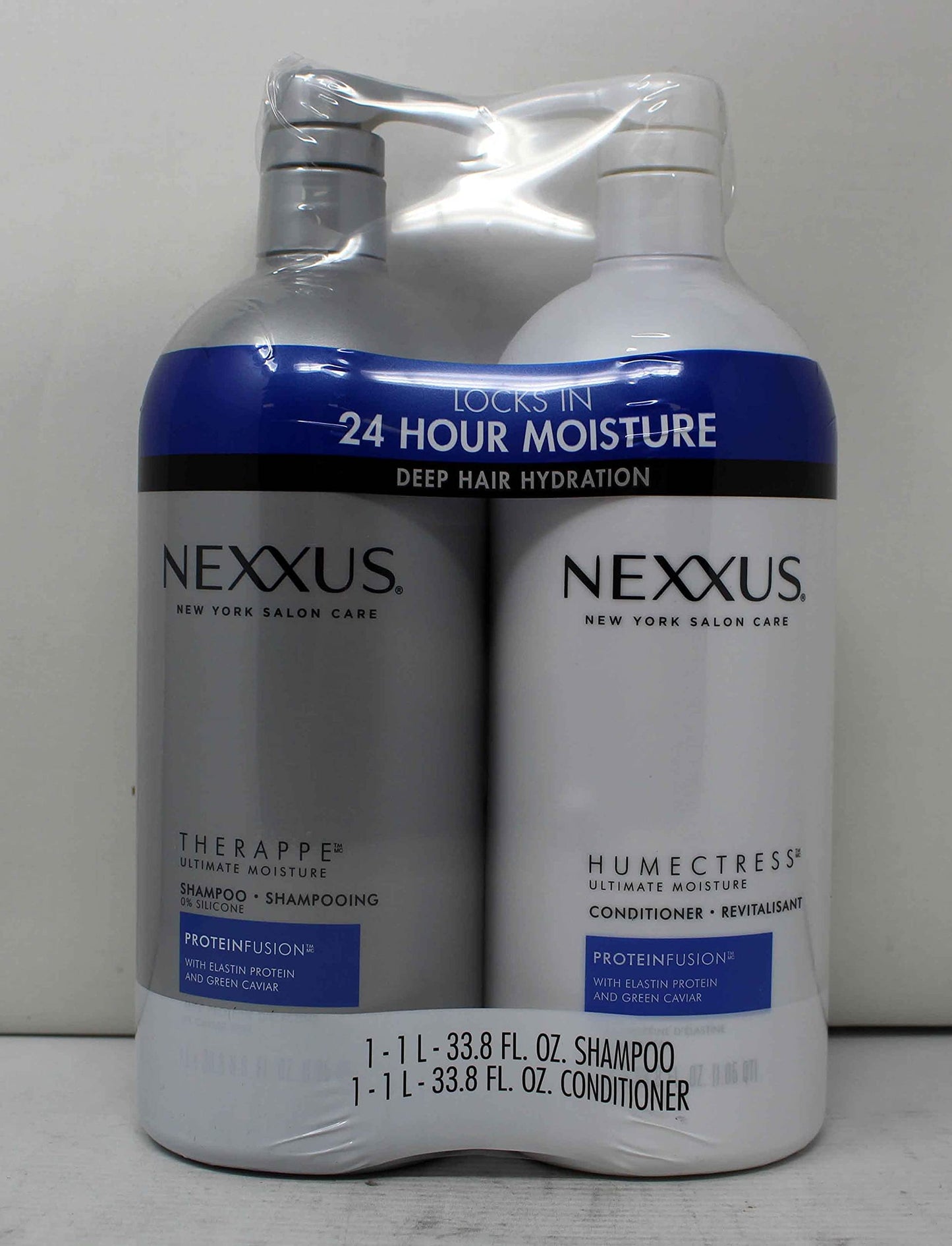 Nexxus Deep Hair Hydration Therappe Caviar Complex 33.8 floz and Humectress Caviar Complex Conditioner 33.8 floz