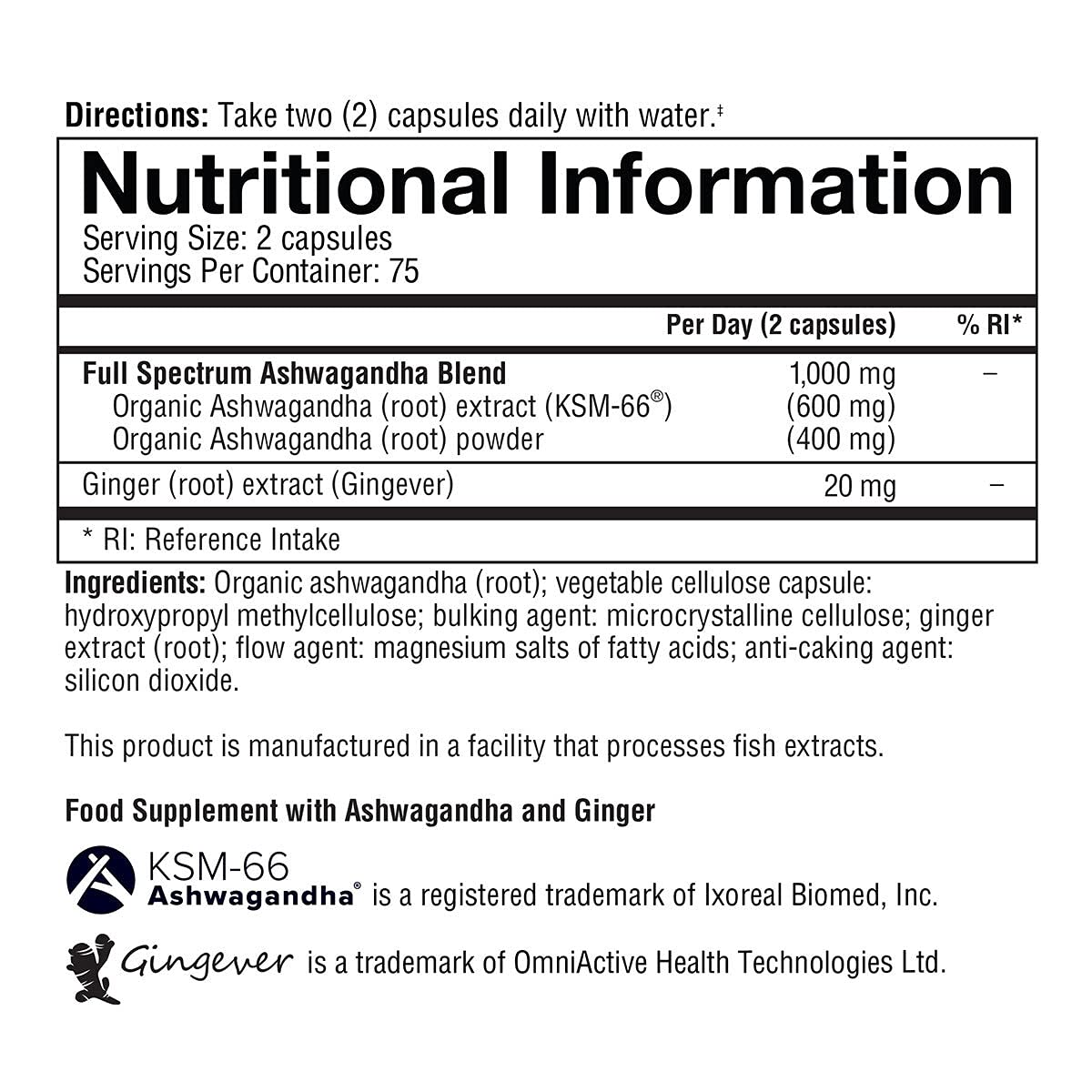 Youtheory Ashwagandha Vegetarian Capsules Net Wt 150 Count
