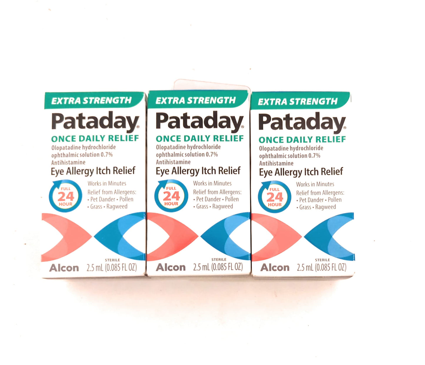 Pataday Eye Drops Extra Strength, 2.5 ml (3 Pack)