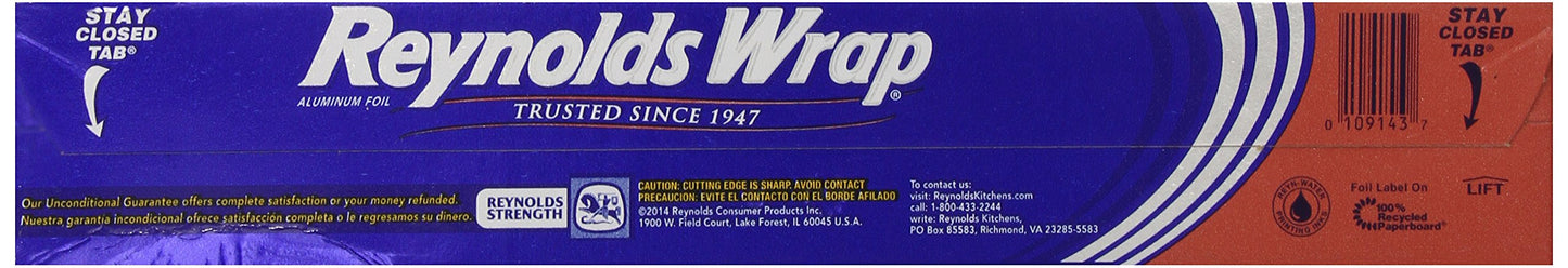 Reynolds Wrap Aluminum Foil, 2-Count, 250-Square Feet