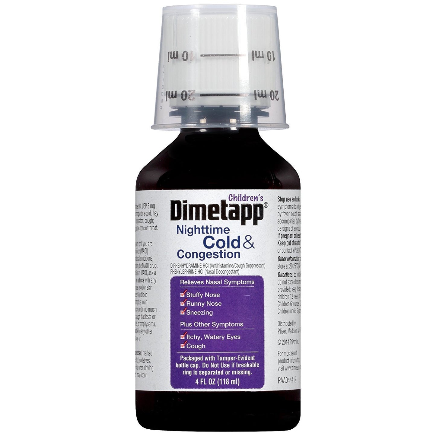 Dimetapp Nite Cold & Cong Size 4z Dimetapp Nite Cold & Congestion 4z