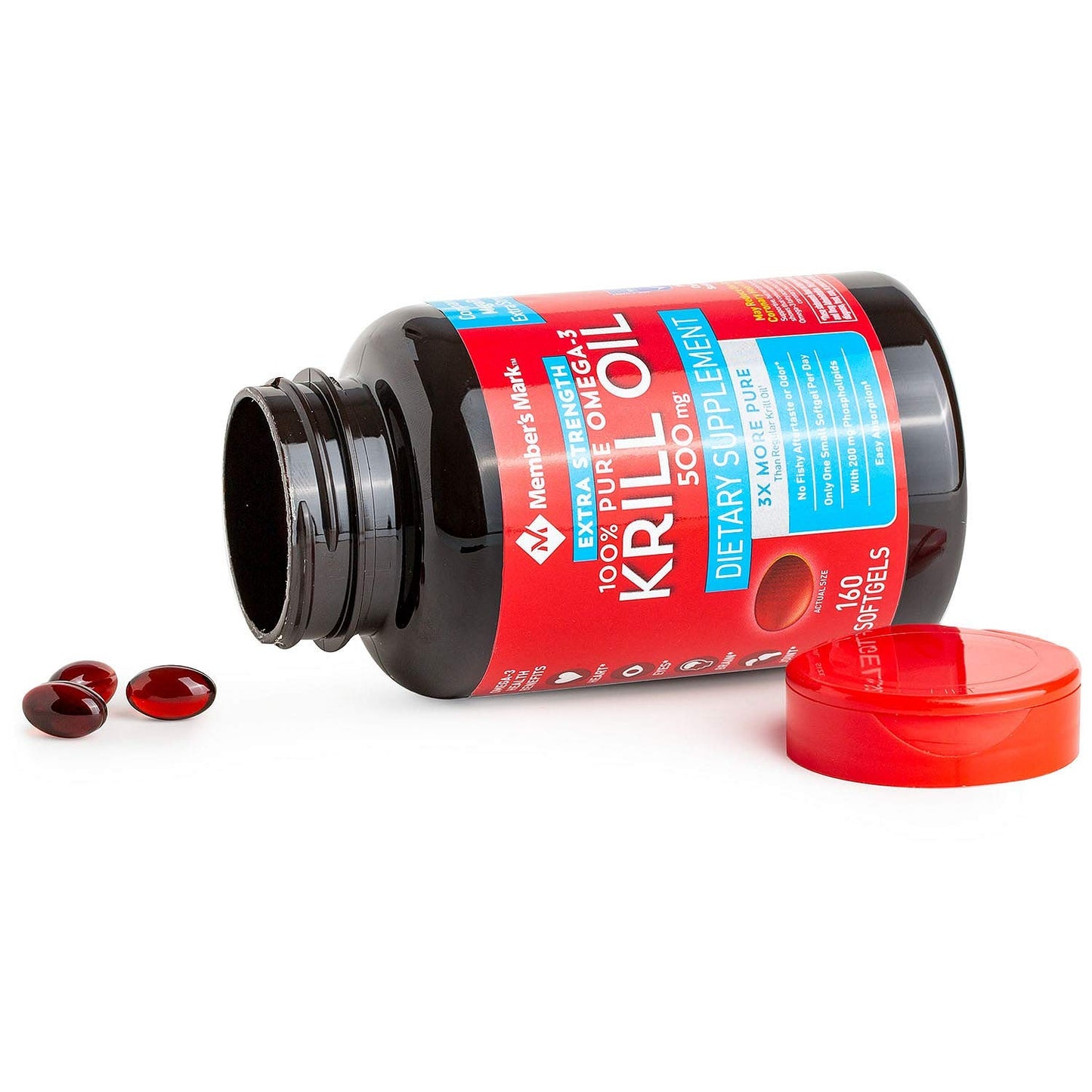 Member�s Mark Extra Strength 100% Pure Omega-3 Krill Oil (Pack of 2)